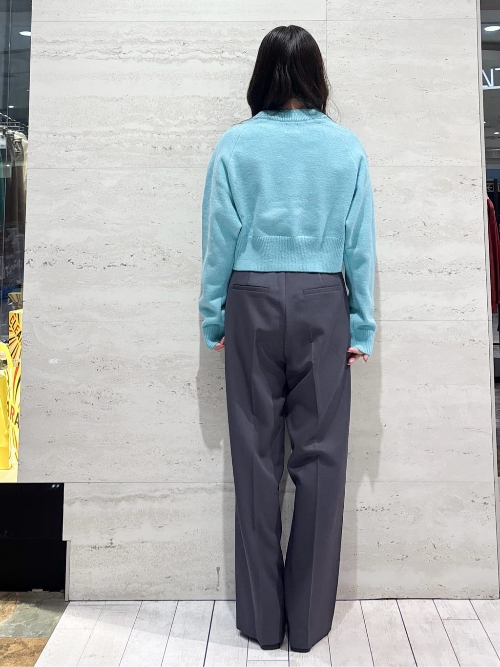 かほさんの「OPAQUE.CLIP｜ショルダータックショートニット【洗濯機OK】」を使ったコーディネート