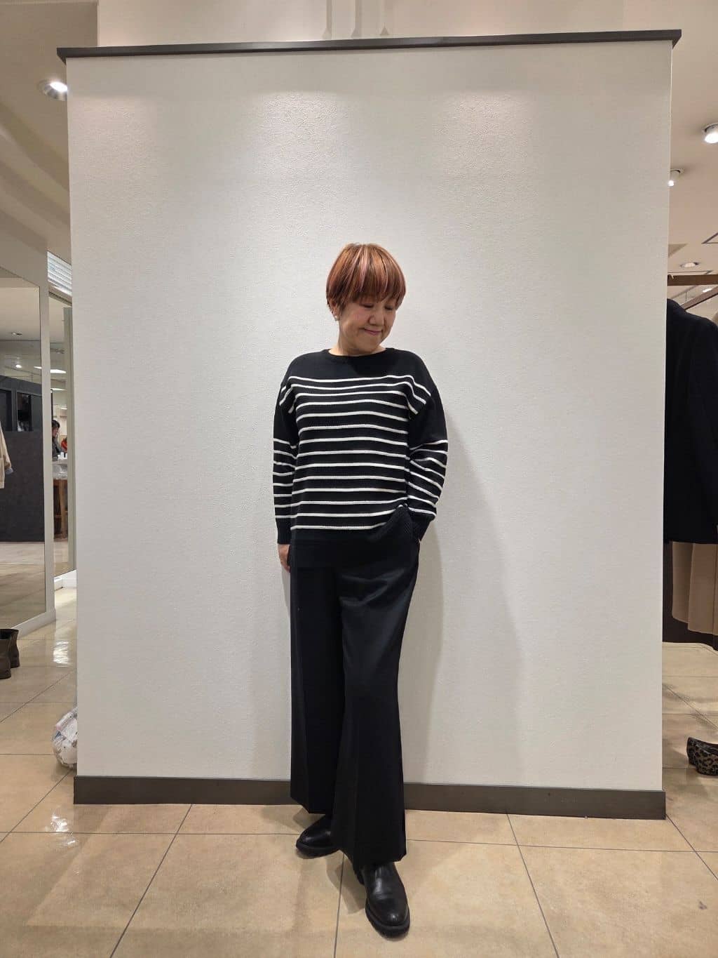 yoshiさんの「Reflect｜【腰周りすっきり◎】ワイドクロップドパンツ」を使ったコーディネート