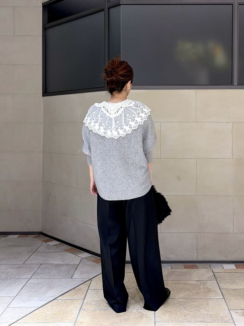 よねさんの「INDIVI｜Comfy SET UP｜イージーストレートワイドパンツ【セットアップ対応／通勤/カセット服】」を使ったコーディネート