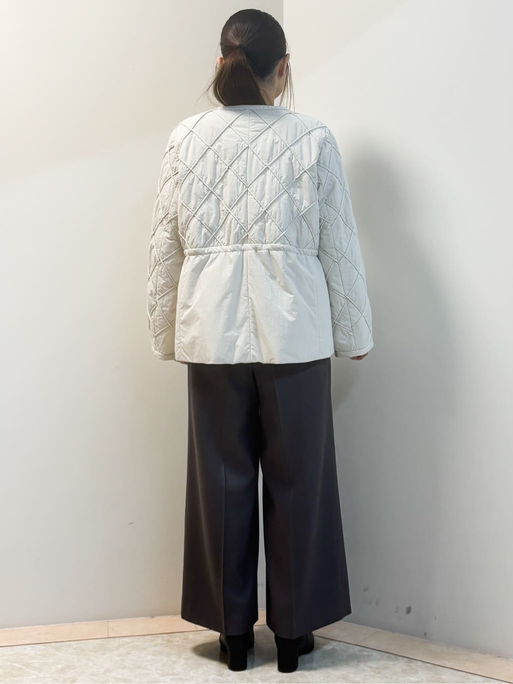 Sawaさんの「Reflect｜【ゆったりシルエット】ジャージメルトンコクーンジャケット」を使ったコーディネート