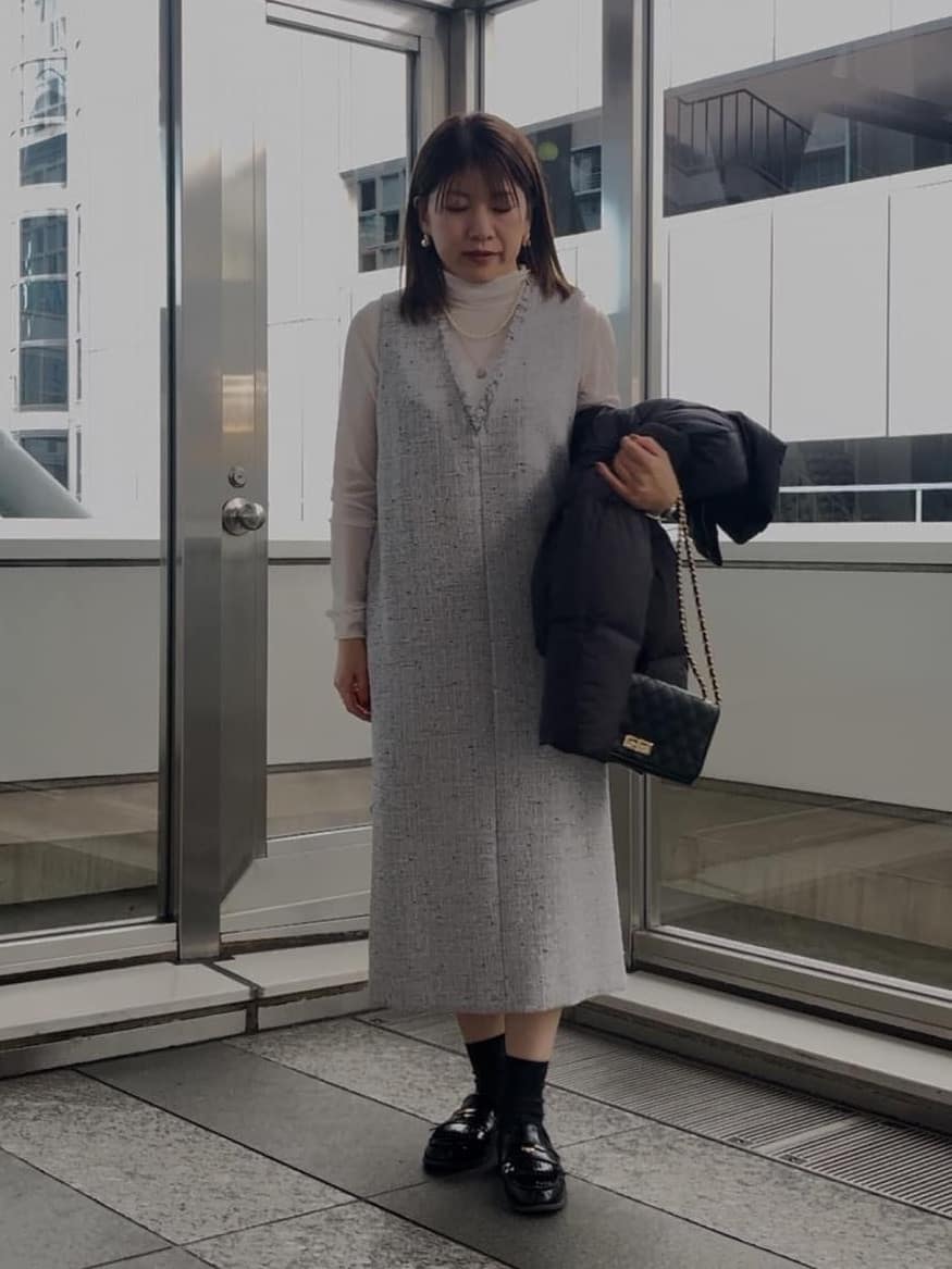 SaKiさんの「UNTITLED｜【トレンド/撥水機能/防寒】ショートダウンコート」を使ったコーディネート