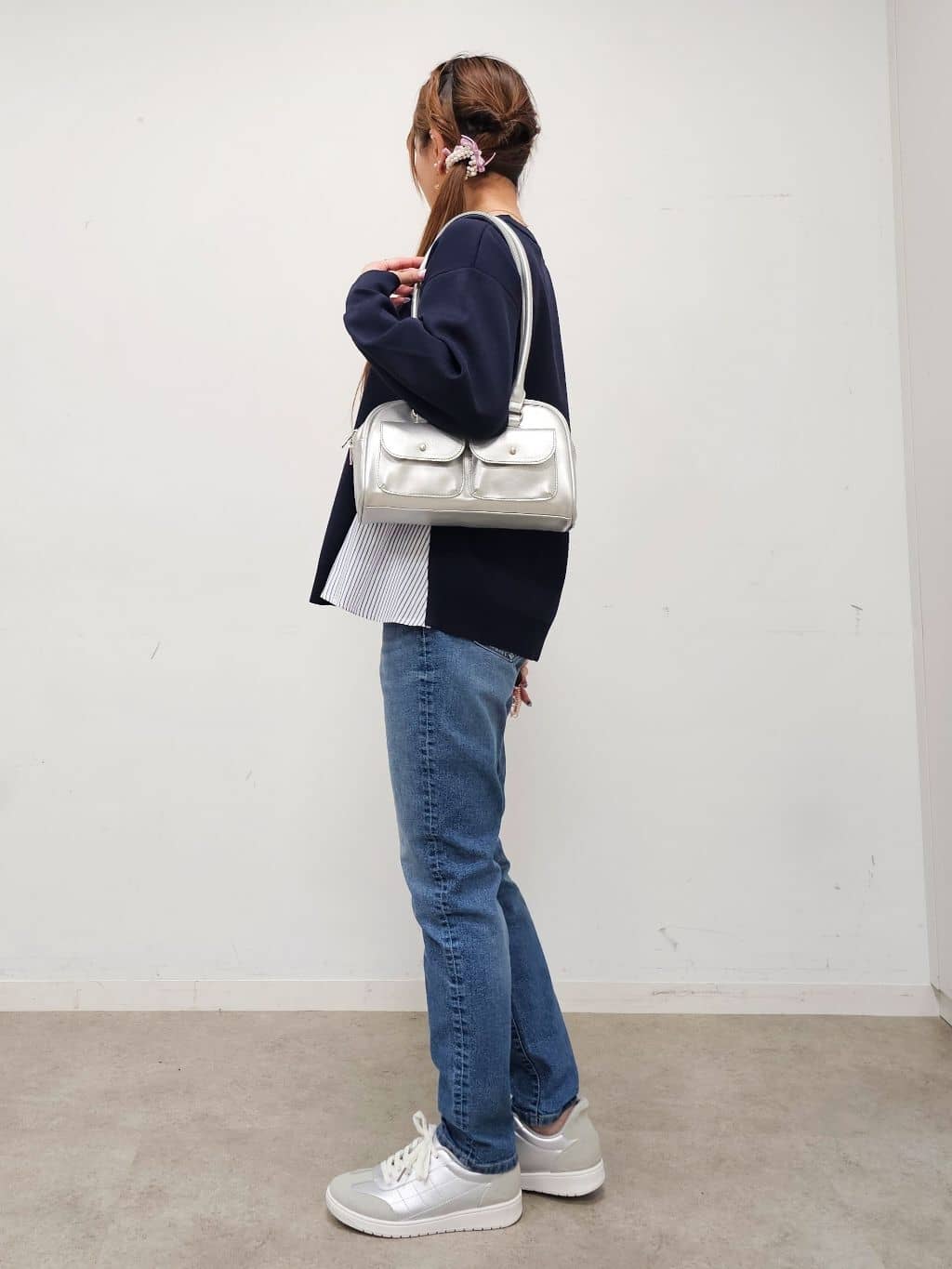 ゆゆさんの「SHOO･LA･RUE｜【SHOO・LA・RUE DENIM】毎日使いたくなる ストレッチデニムスキニーパンツ」を使ったコーディネート