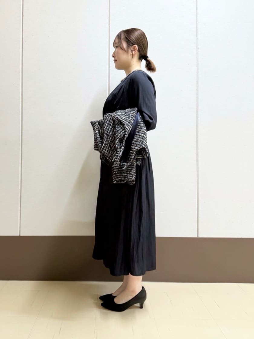 Rikoさんの「INDIVI｜【洗える】ギャザーフレアワンピース」を使ったコーディネート