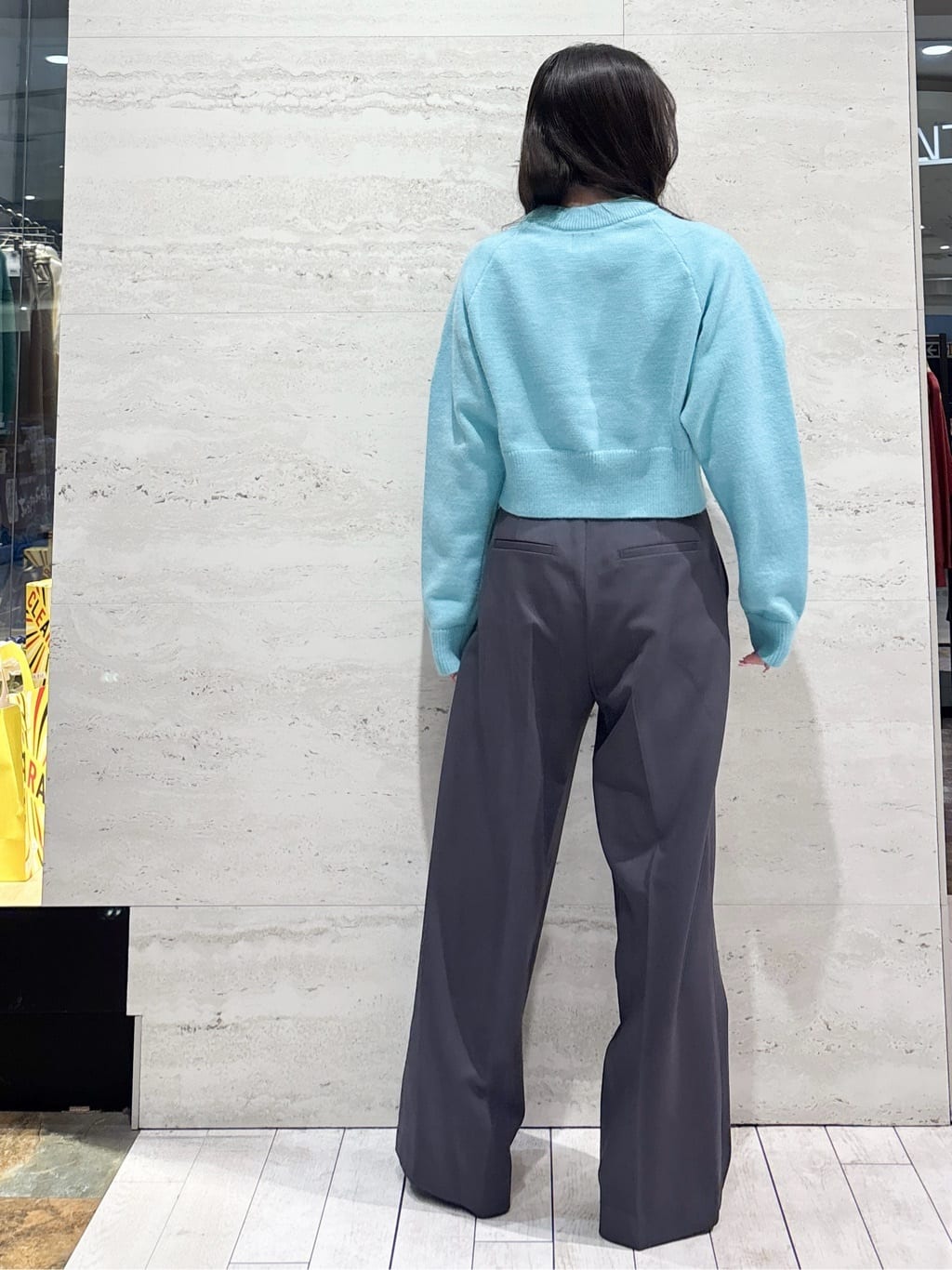 かほさんの「OPAQUE.CLIP｜ショルダータックショートニット【洗濯機OK】」を使ったコーディネート
