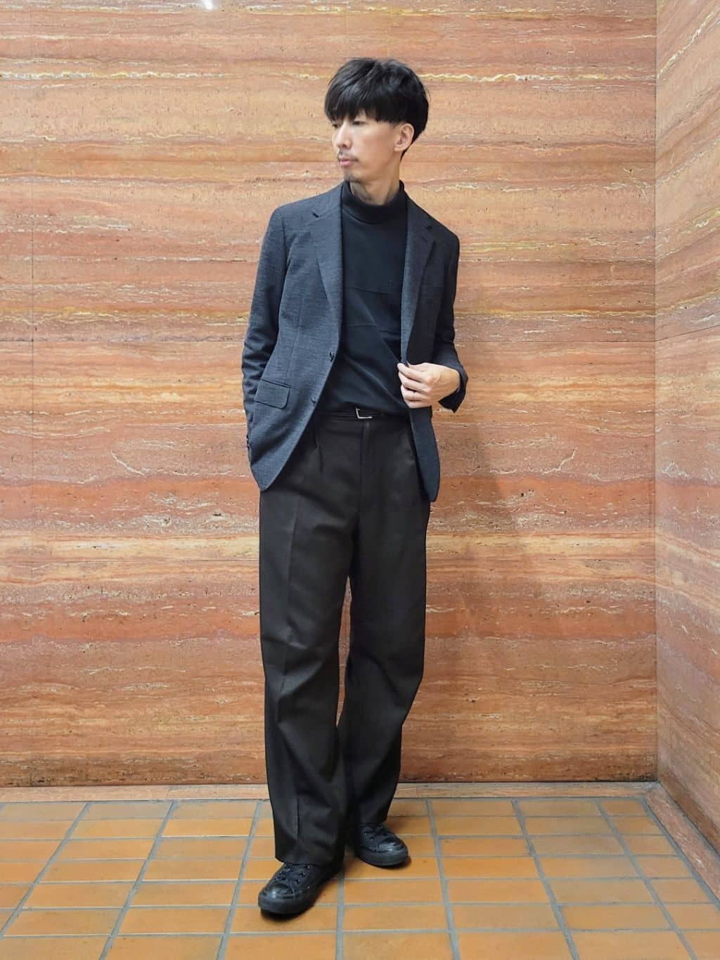 piroyaさんの「TAKEO KIKUCHI｜【Sサイズ～】ラッセルメッシュ ジャケット」を使ったコーディネート