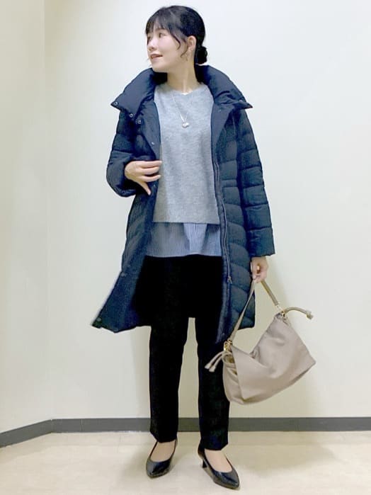  beni_gingerさんの「Reflect｜【SS-4Lサイズ／ウエスト調整可】フーデッドロングダウンコート」を使ったコーディネート