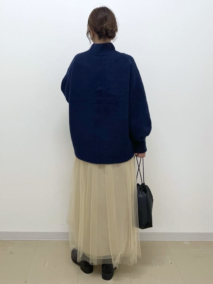 Akiさんの「OPAQUE.CLIP｜ふわふわハイネックニット【洗濯機OK】」を使ったコーディネート