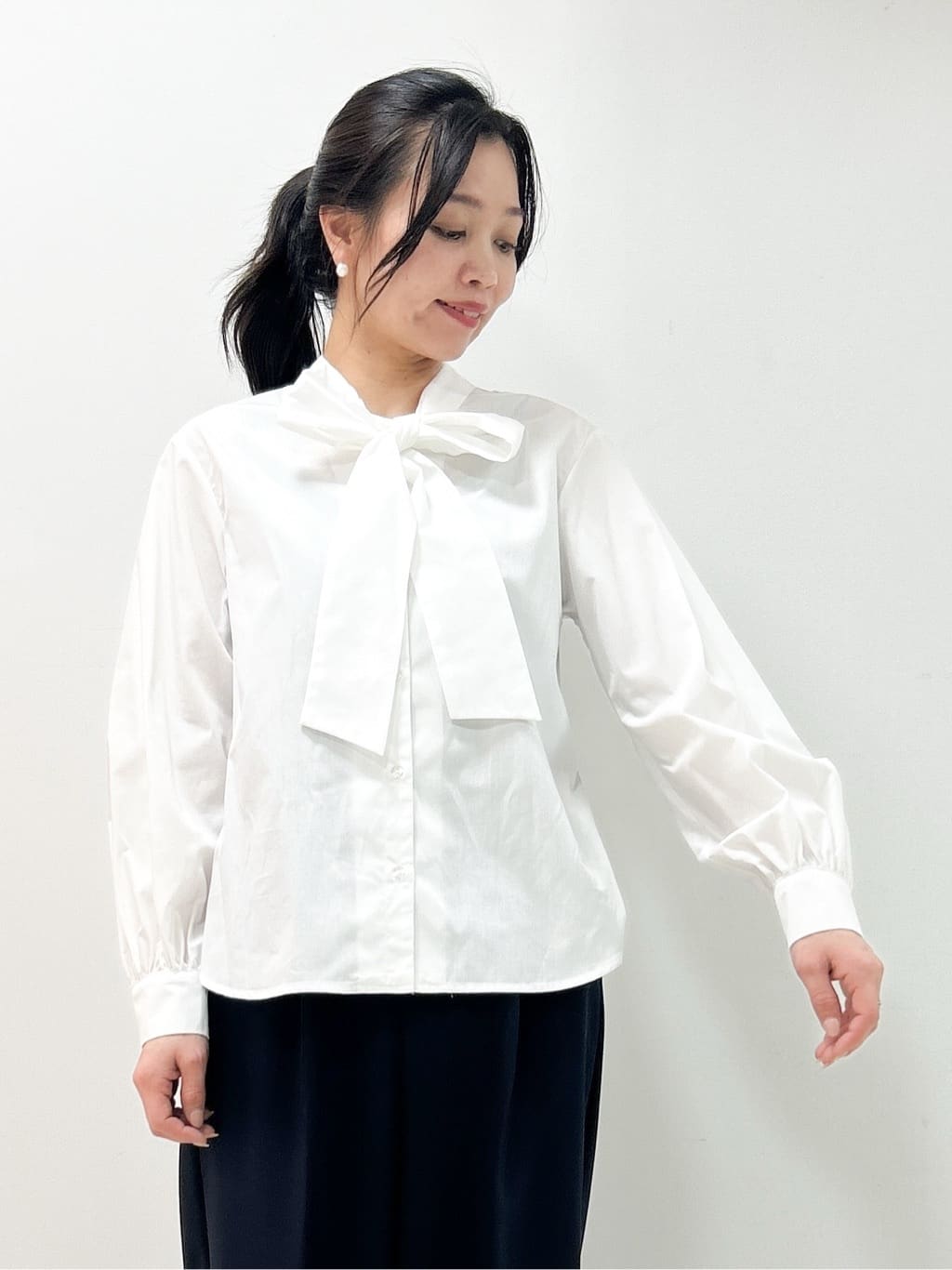 Kaiさんの「Dessin｜【入卒/セレモニー】ボウタイリボンブラウス」を使ったコーディネート