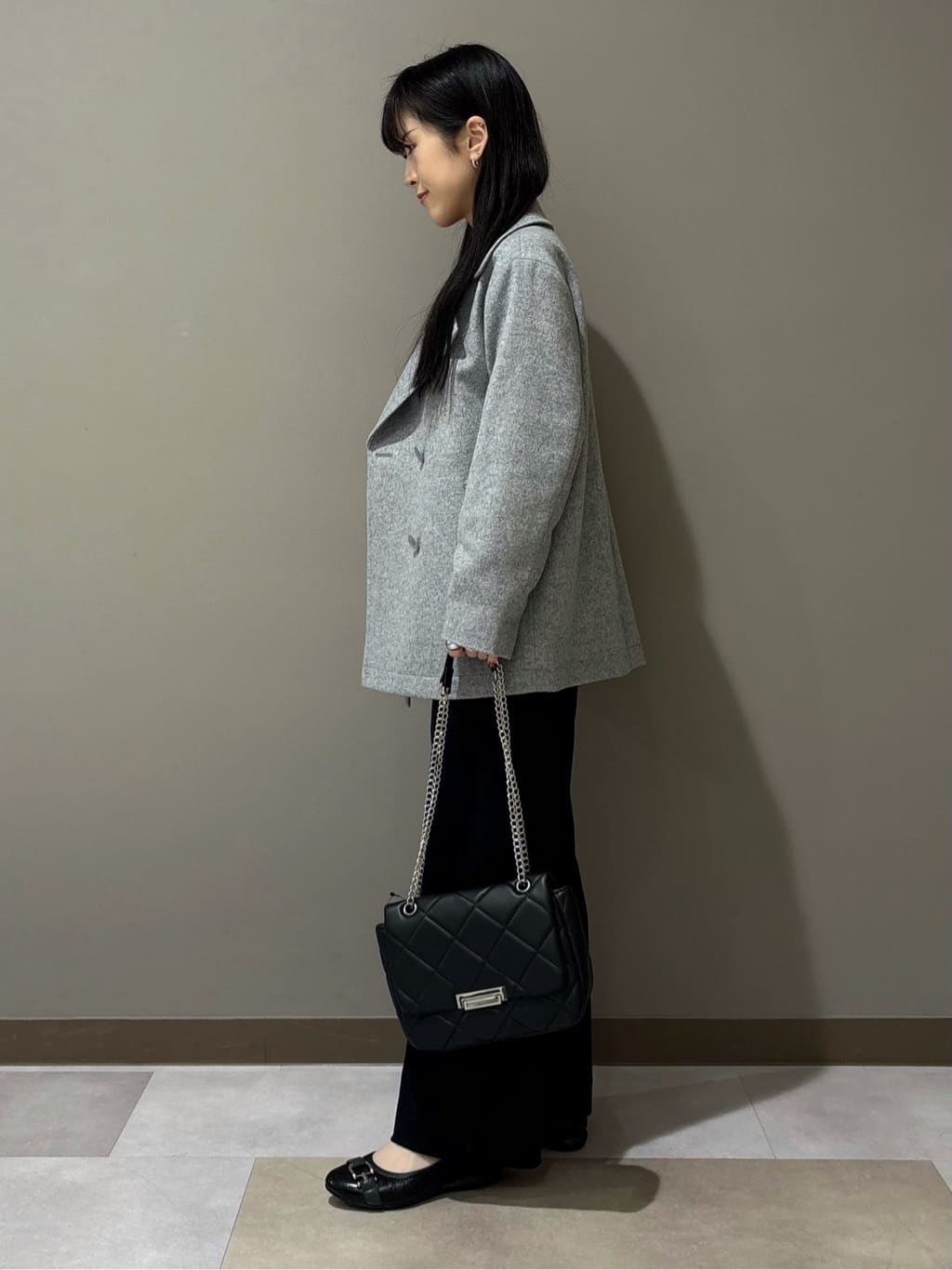 KEIKOさんの「INDIVI｜【洗える／カシミヤ混】ボトルネック ドルマンスリーブニット」を使ったコーディネート