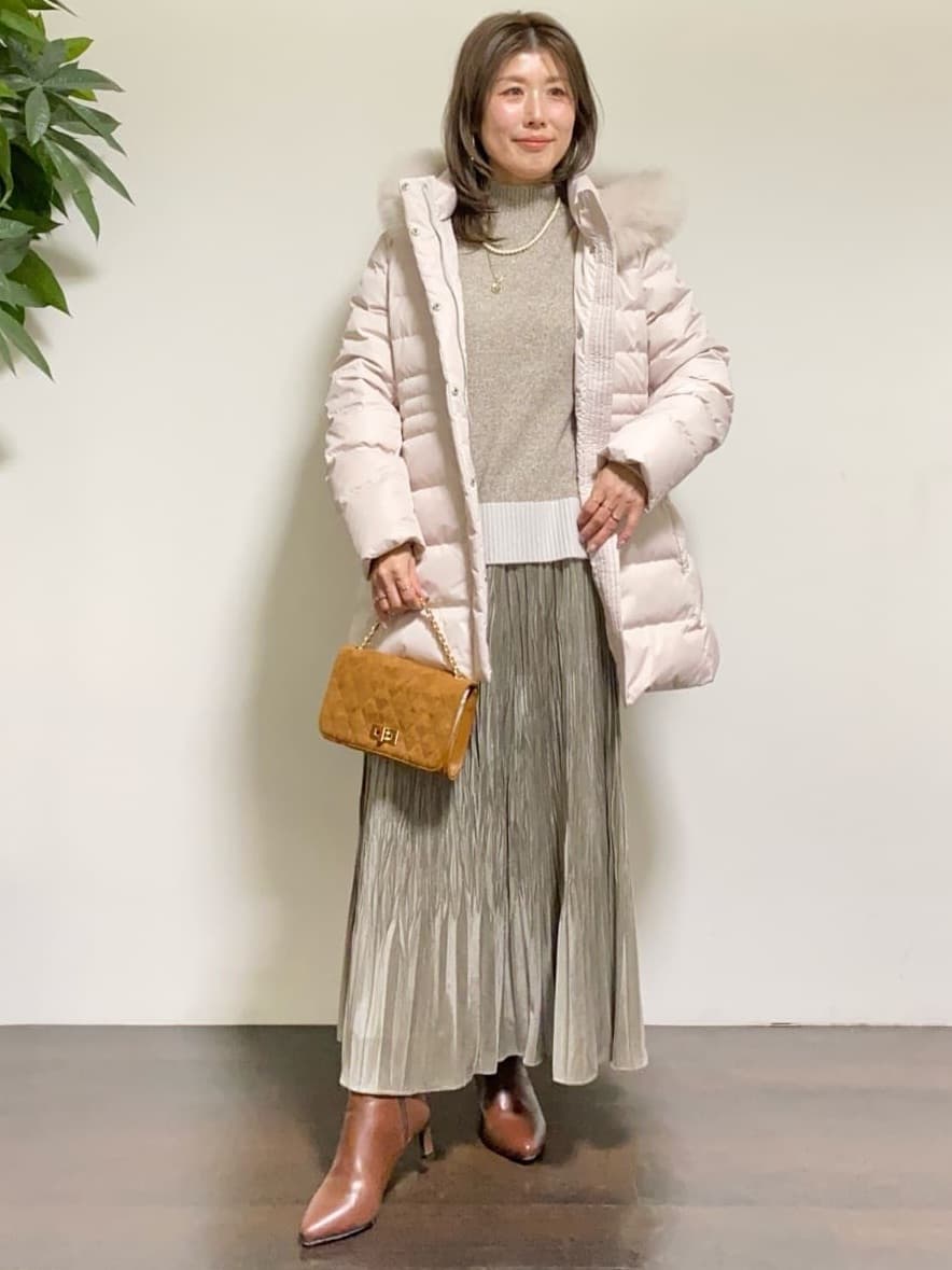 tomoさんの「UNTITLED｜【8色展開/洗える】ウールカシミヤ ハイネックニット」を使ったコーディネート