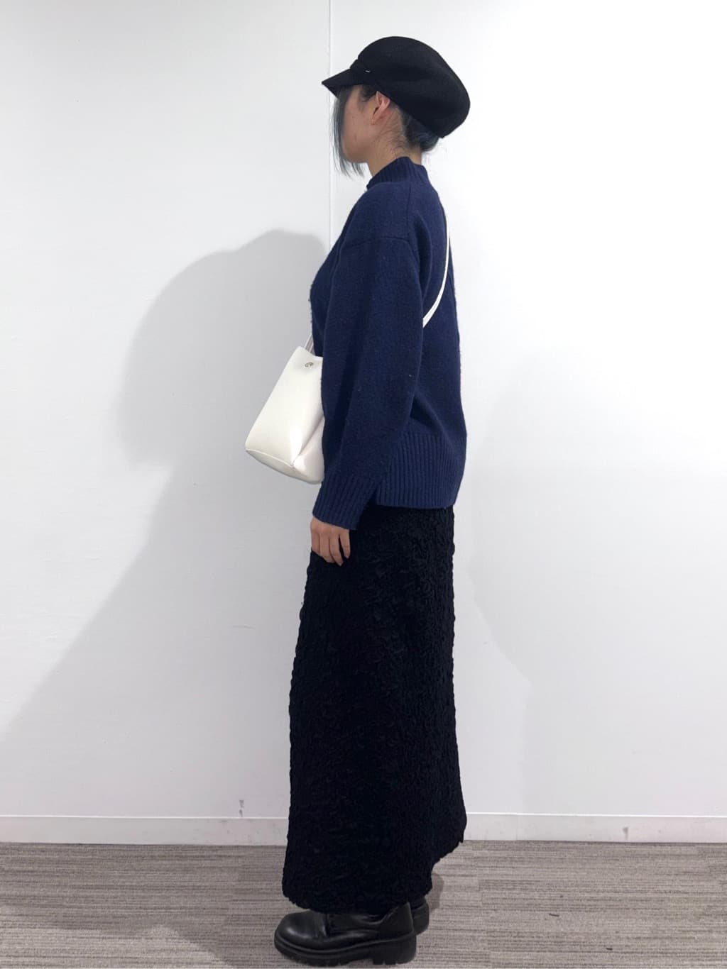 Ricoさんの「OPAQUE.CLIP｜ジャカード編みニットナロースカート【洗える】」を使ったコーディネート