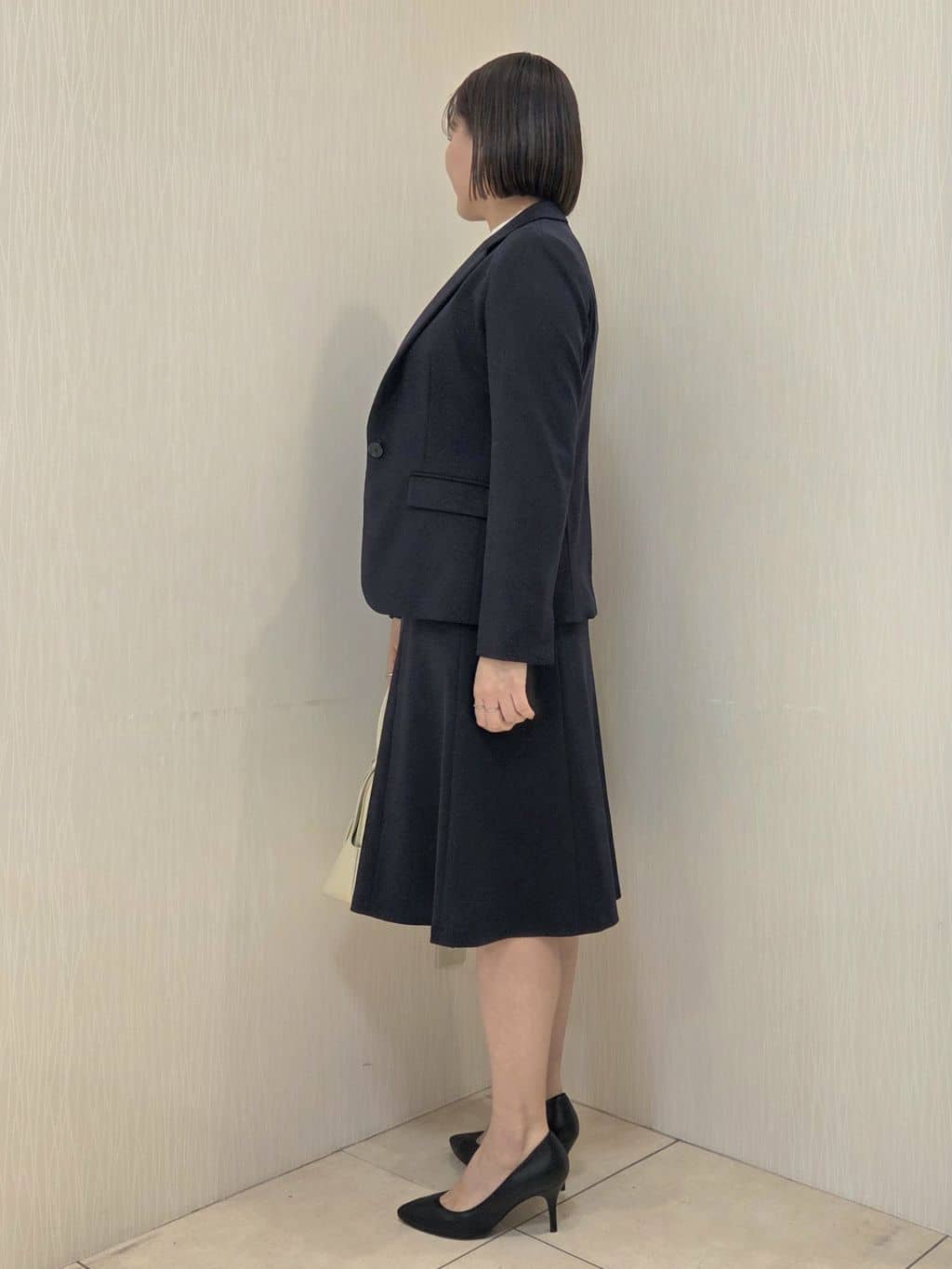 naokoさんの「UNTITLED｜【洗えるスーツ／ストレッチ】ウール混ジャージ テーラードジャケット」を使ったコーディネート