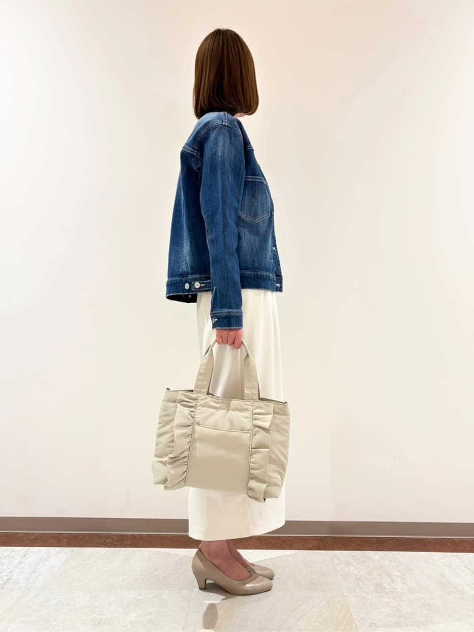 miさんの「grove｜毎日着たくなる、もちもち畦編みニット」を使ったコーディネート