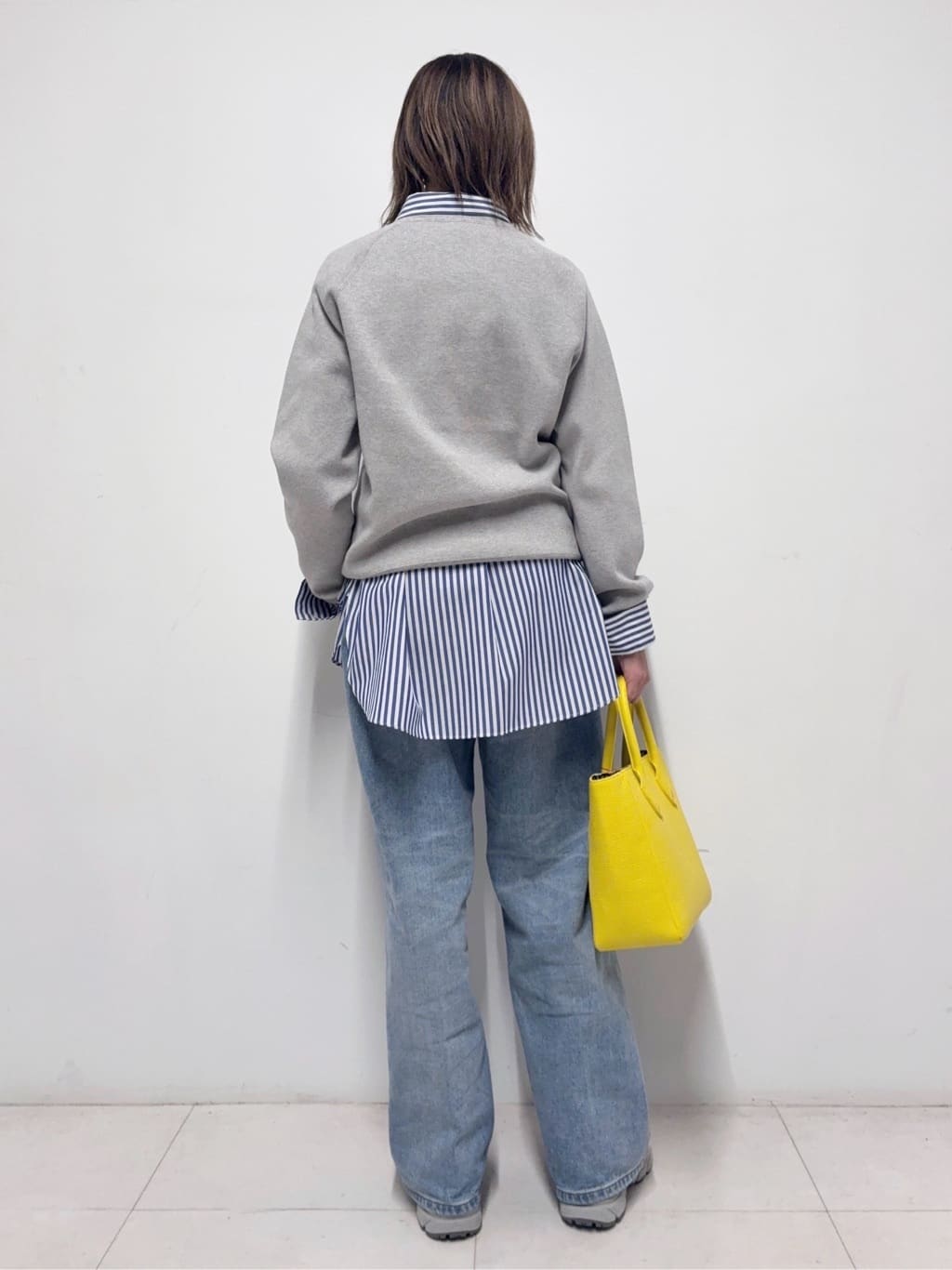 Nishijimaさんの「DRESSTERIOR｜◆ウォッシャブルコットンカシミヤプルオーバーニット」を使ったコーディネート