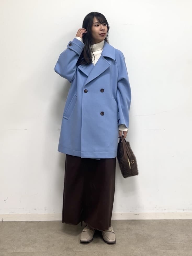 cotaniさんの「SHOO･LA･RUE｜【洗濯機可】やわらかレザー調ナロースカート」を使ったコーディネート