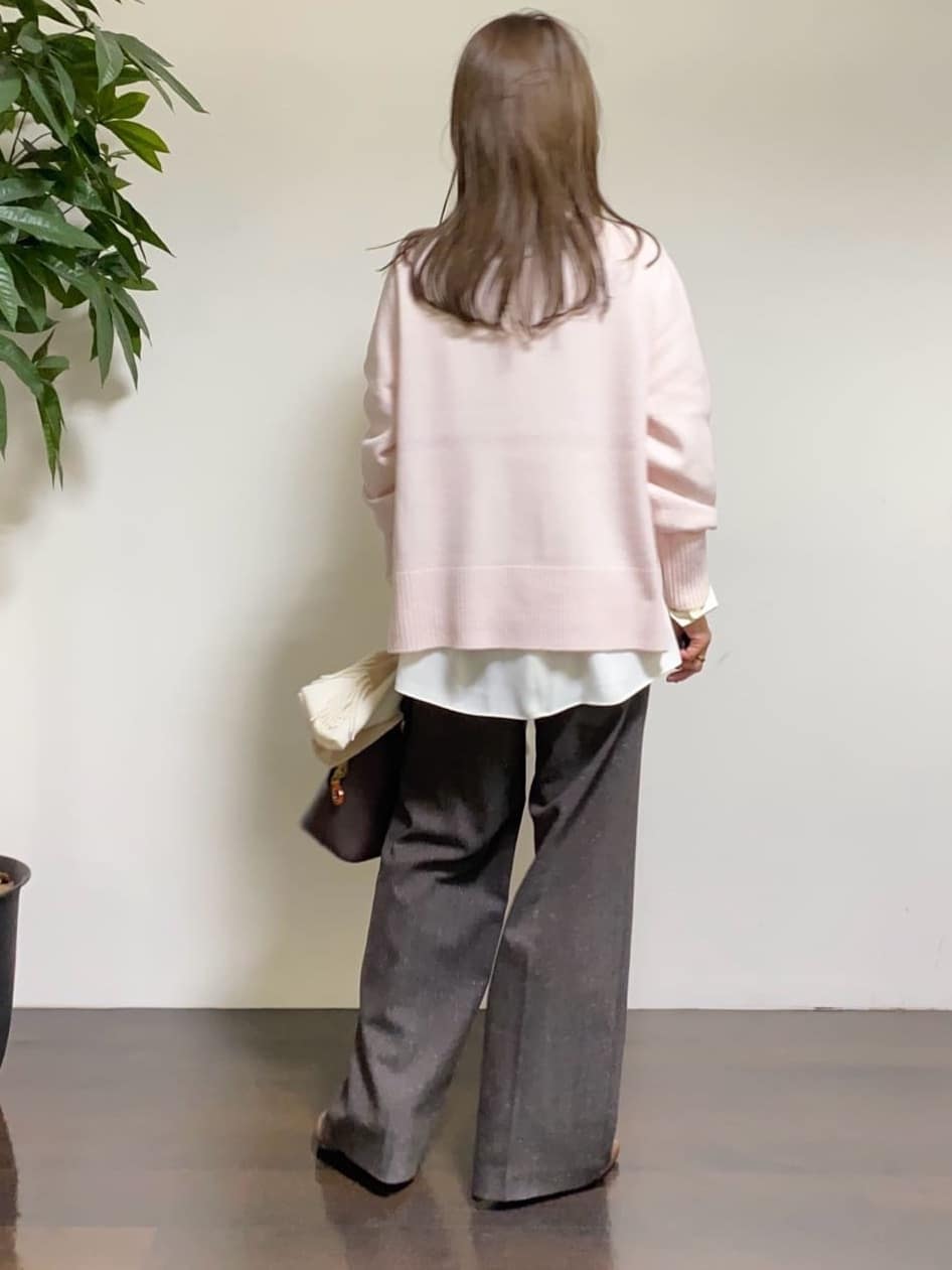 tomoさんの「UNTITLED｜【8色展開/洗える】ウールカシミヤ ハイネックニット」を使ったコーディネート