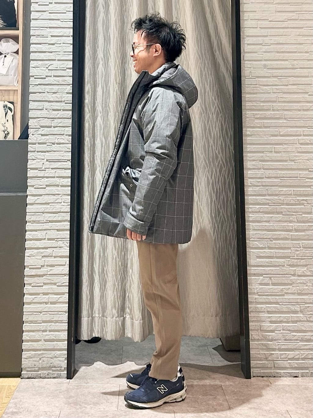 KENJI Iさんの「THE SHOP TK｜【軽くて、暖かい】SORONA／ソロナ 中綿ブルゾン 防風/軽量/洗濯機OK/フード脱着可」を使ったコーディネート