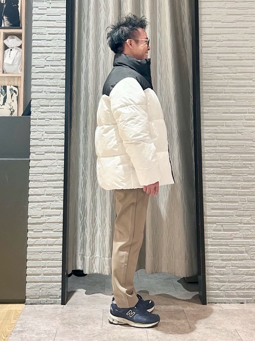 KENJI Iさんの「THE SHOP TK｜【撥水/洗濯機可】寒い季節でも快適 中綿スタンドブルゾン」を使ったコーディネート