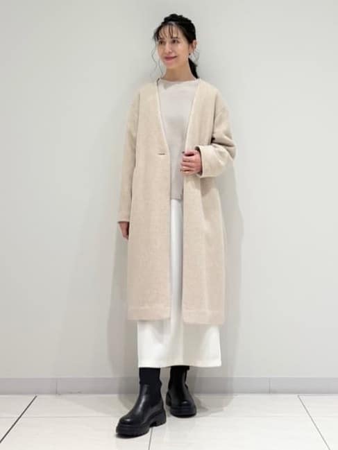 kayoさんの「INDIVI｜【洗える／選べる8色】トーンアップニット」を使ったコーディネート