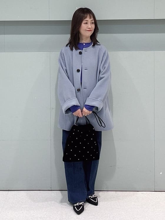 makiさんの「UNTITLED｜【ミディ丈/軽やか】セミラグランリバー コート」を使ったコーディネート
