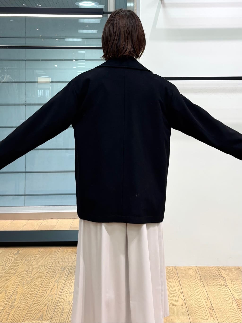 asamiさんの「INDIVI｜【洗える】ケーブルデザイン ラウンドヘムニット」を使ったコーディネート