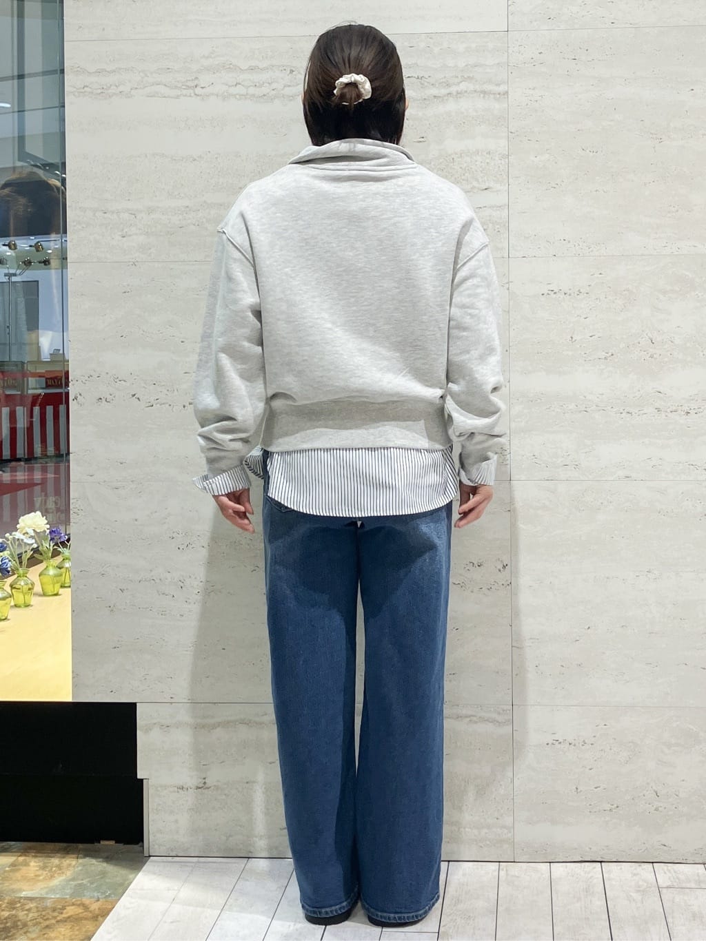 FUKAさんの「OPAQUE.CLIP｜ハーフZIPロゴ刺繍裏毛【洗濯機OK】」を使ったコーディネート