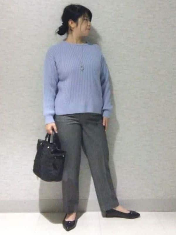 sakoさんの「Reflect｜【ゆったり着られる◎】ワイドリブニットプルオーバー」を使ったコーディネート
