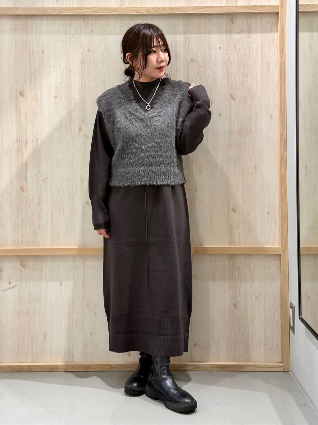 nanaさんの「THE SHOP TK｜【ぎゅっとされているような暖かさ】撥水中綿ブルゾン」を使ったコーディネート
