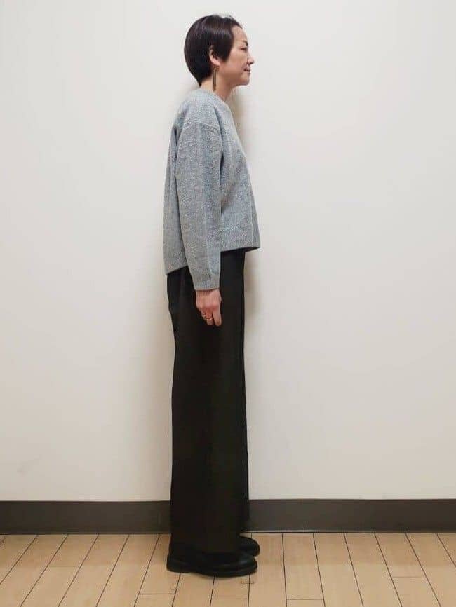 yuuさんの「Reflect｜【ウエスト総ゴム】ワイドストレートパンツ」を使ったコーディネート