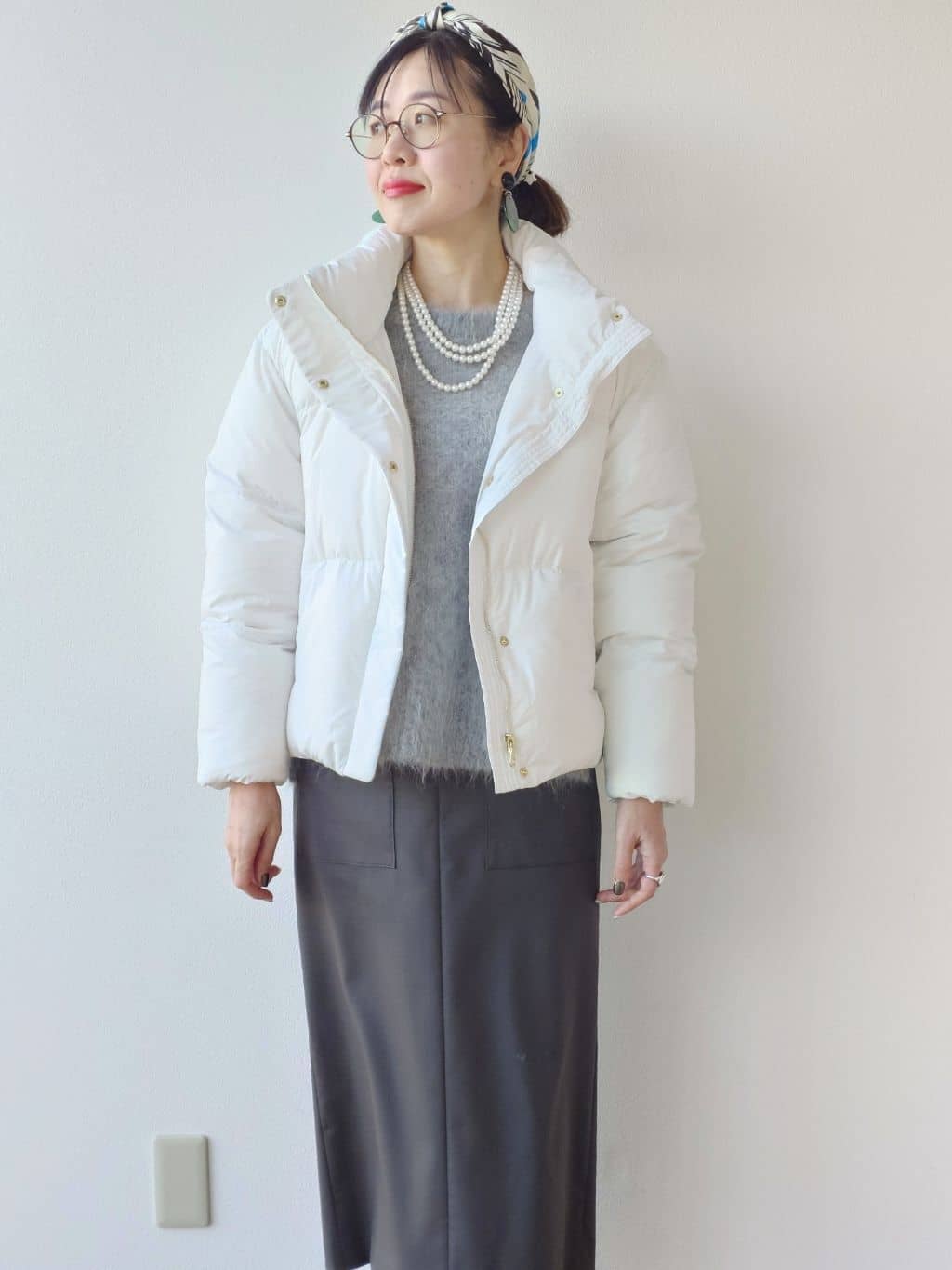 MUTSUKOさんの「UNTITLED｜【トレンド/撥水機能/防寒】ショートダウンコート」を使ったコーディネート
