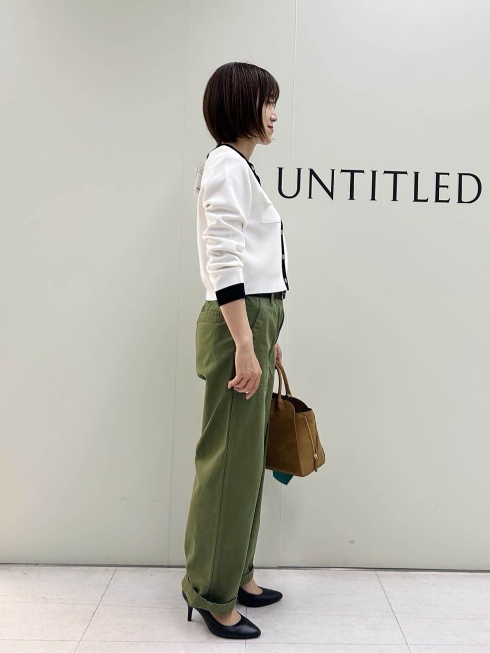 Mikiさんの「UNTITLED｜【洗える/ジャケット風】ミラノリブカーディガン」を使ったコーディネート