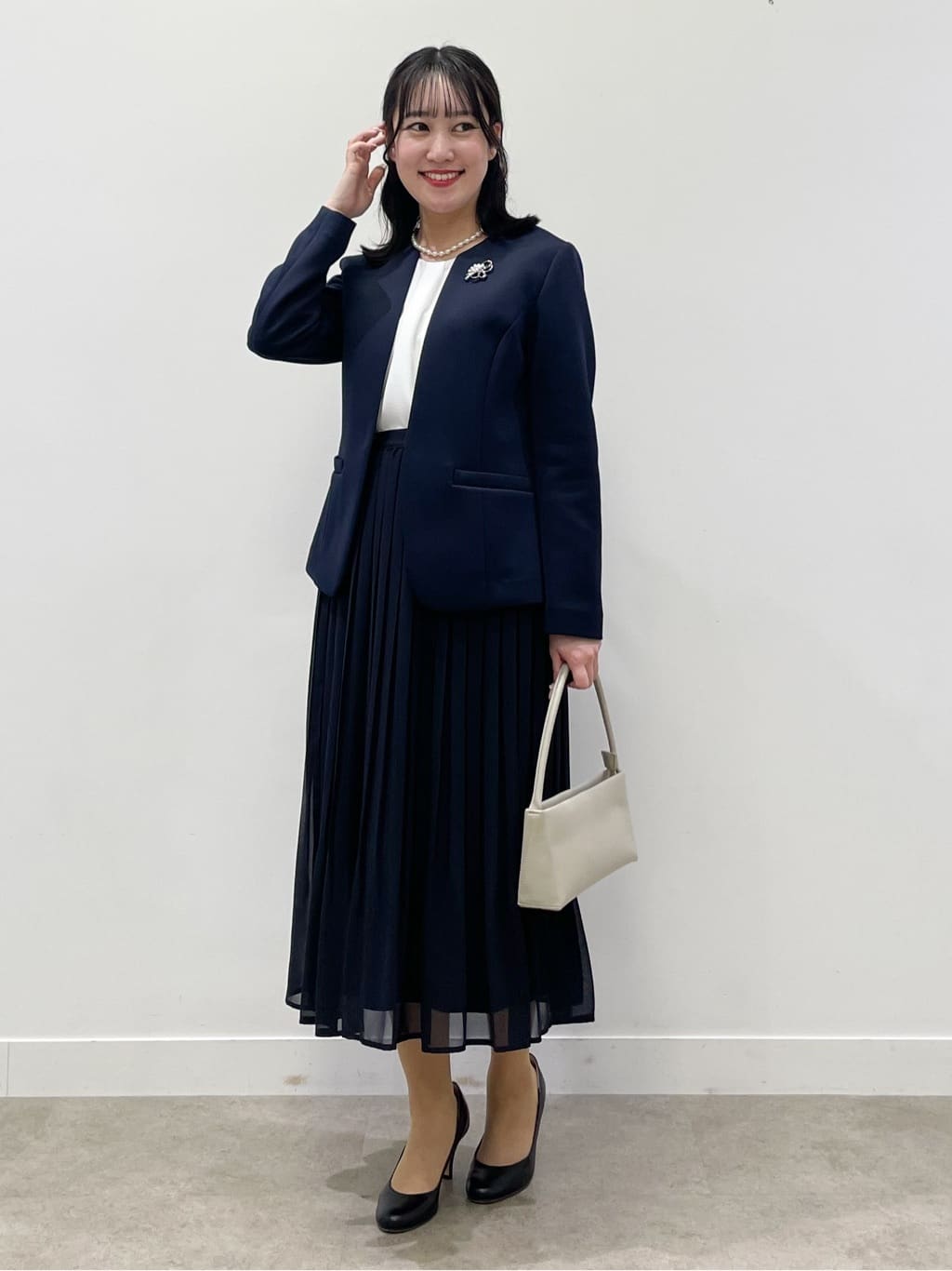 yukariさんの「Dessin｜【通勤/セットアップ可能】ソフトボンディングジャケット」を使ったコーディネート