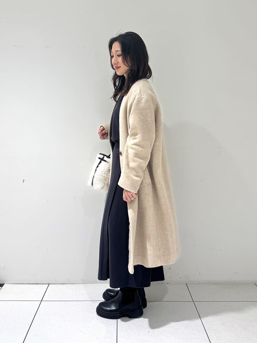 そんさんの「INDIVI｜【SETUP可能／洗える／UVケア】ライトジャージ ボトルネックトップス」を使ったコーディネート
