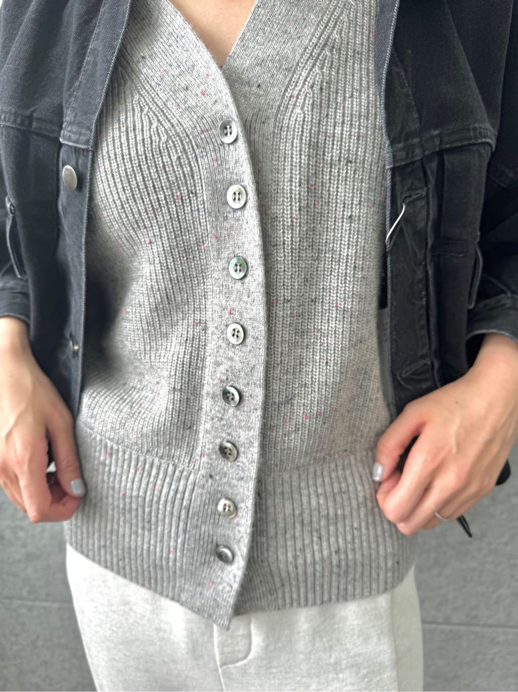 uchi__yamaさんの「CODE A｜puff cardigan」を使ったコーディネート