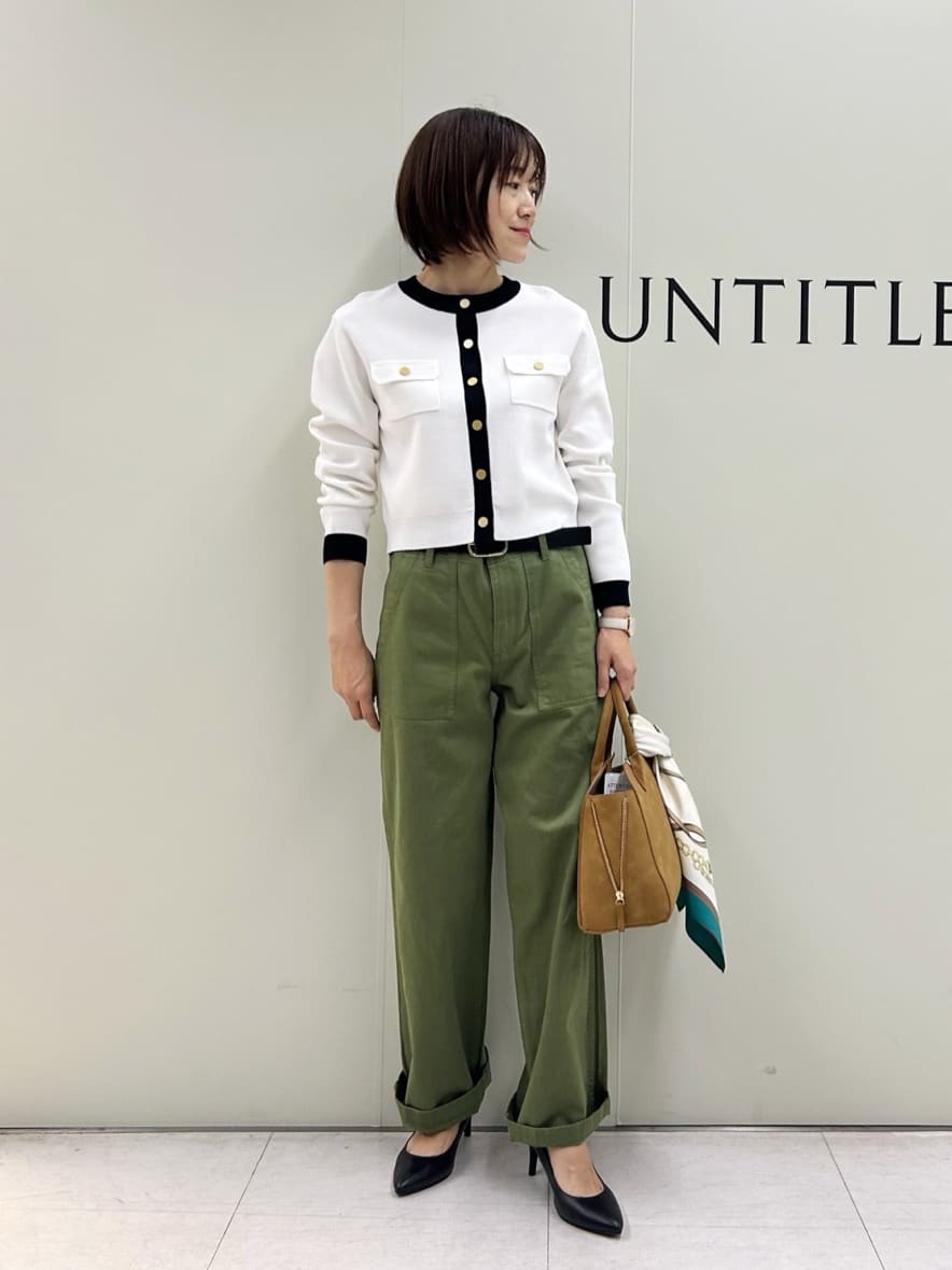 Mikiさんの「UNTITLED｜【洗える/ジャケット風】ミラノリブカーディガン」を使ったコーディネート