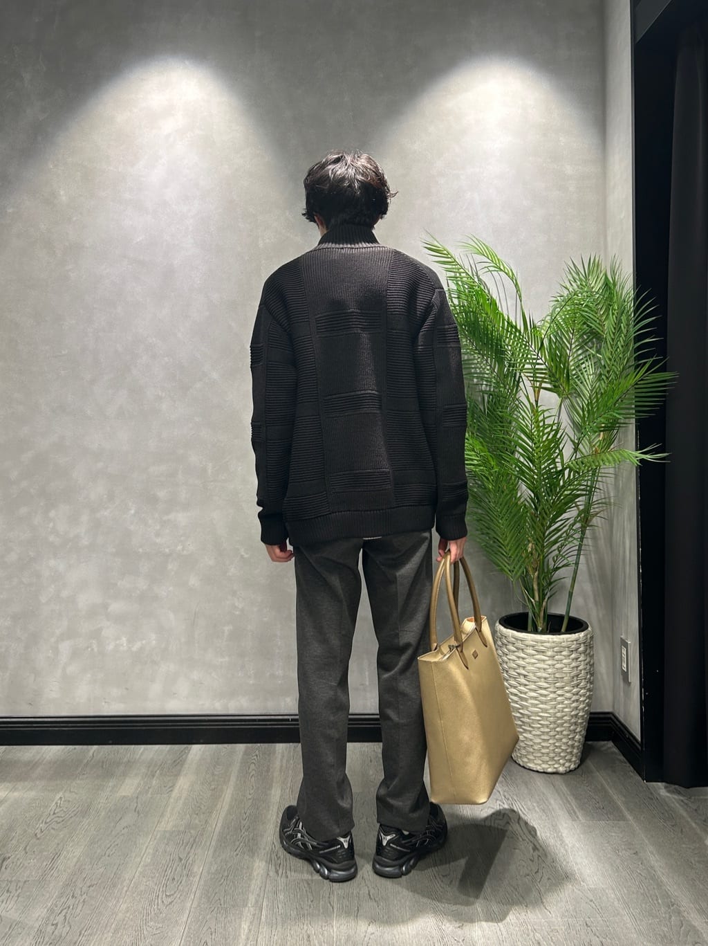 ruiさんの「TAKEO KIKUCHI｜畦編みチェック ニットカーディガン」を使ったコーディネート