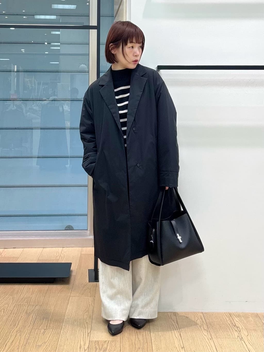 asamiさんの「INDIVI｜【カシミヤ混】ミドルゲージ ハイネックニット」を使ったコーディネート