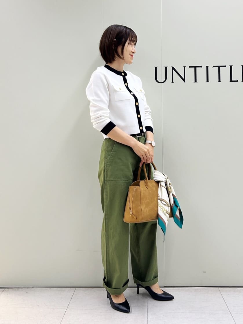 Mikiさんの「UNTITLED｜【洗える/ジャケット風】ミラノリブカーディガン」を使ったコーディネート