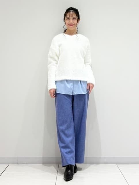 kayoさんの「INDIVI｜【洗える】エアリーシャギートップス」を使ったコーディネート
