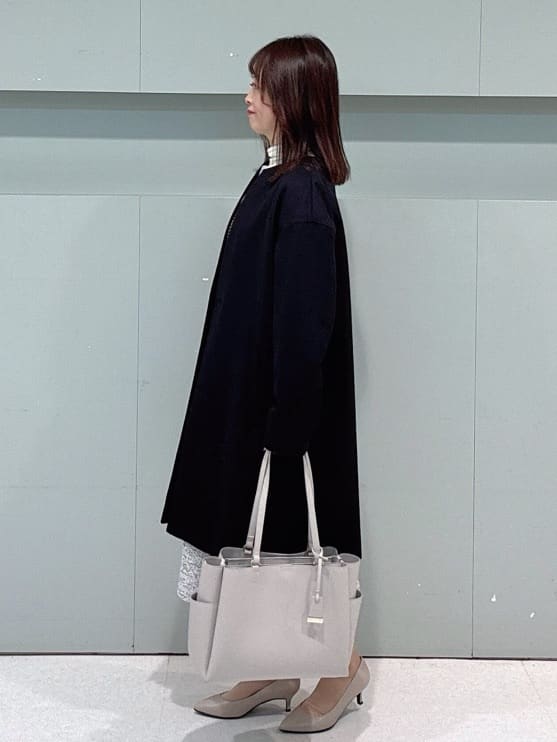 makiさんの「UNTITLED｜【洗える/ストレッチ】ツイードジャージワンピース」を使ったコーディネート