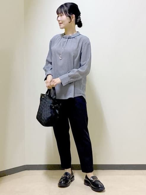  beni_gingerさんの「Reflect｜【長め丈／ドライタッチ】ガンクラブチェック柄ブラウス」を使ったコーディネート
