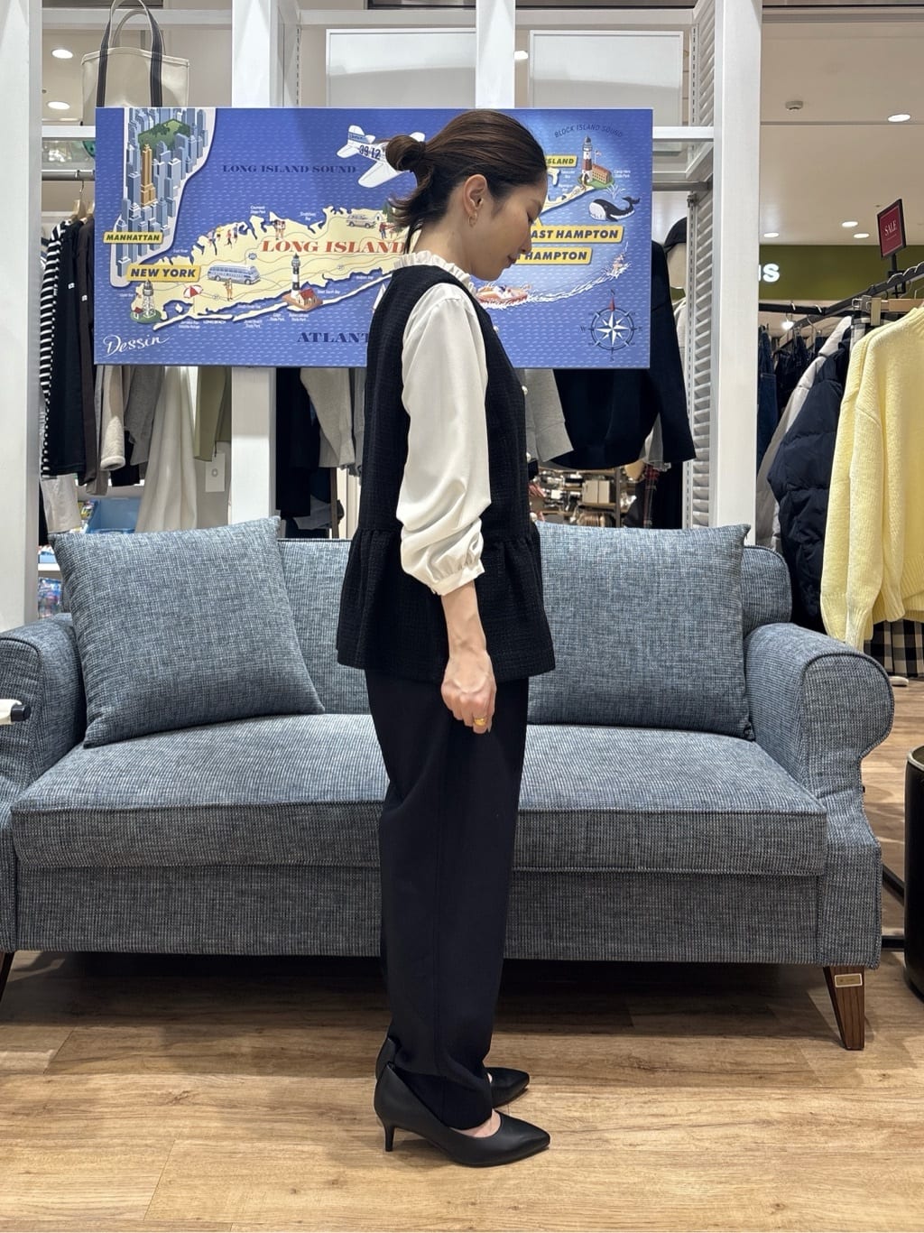 risaさんの「Dessin｜【入卒/セレモニー】パール調ボタンベスト」を使ったコーディネート
