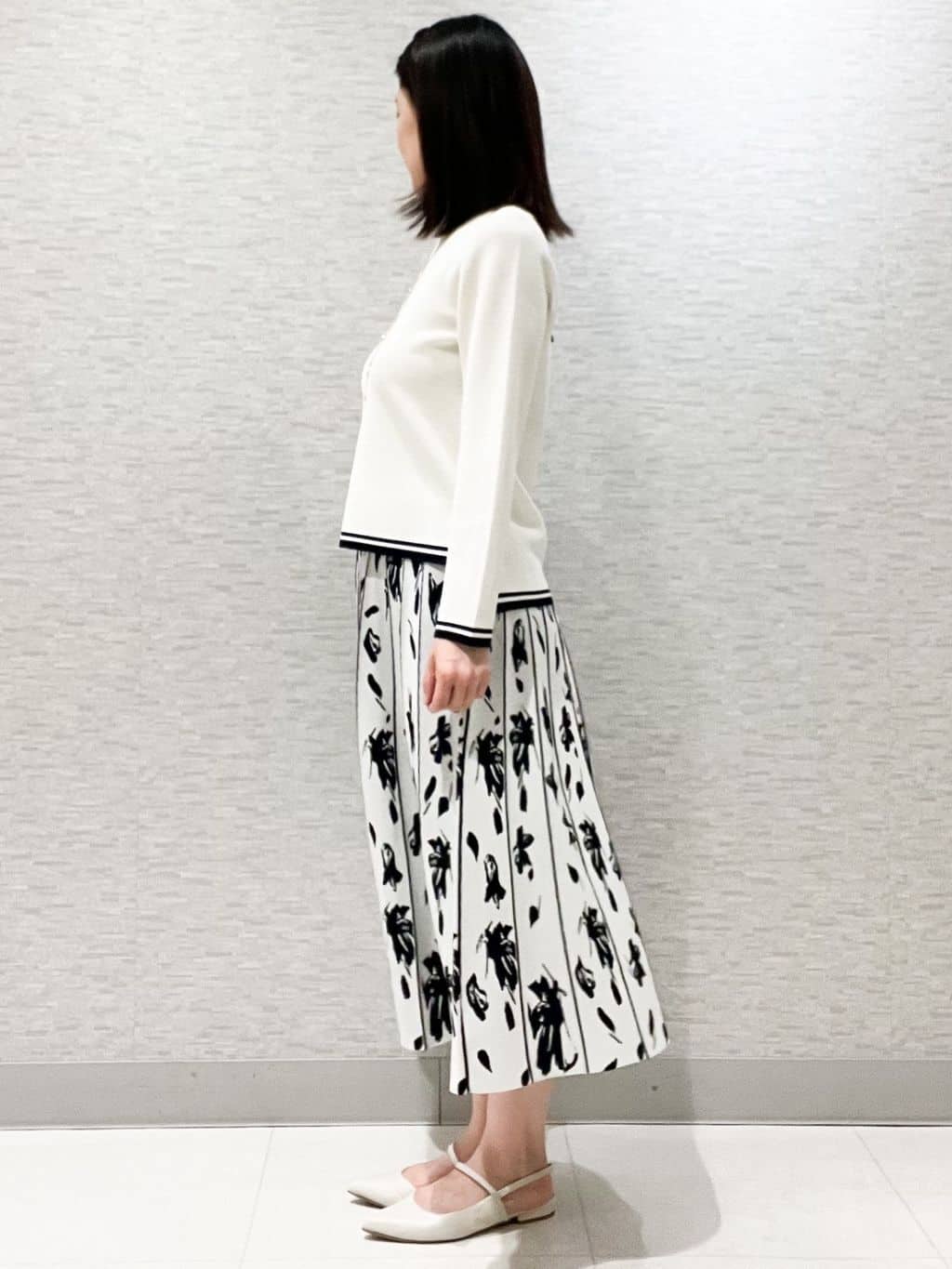 marikoさんの「Reflect｜【セットアップ可】ダブルジャカードニットプルオーバー」を使ったコーディネート