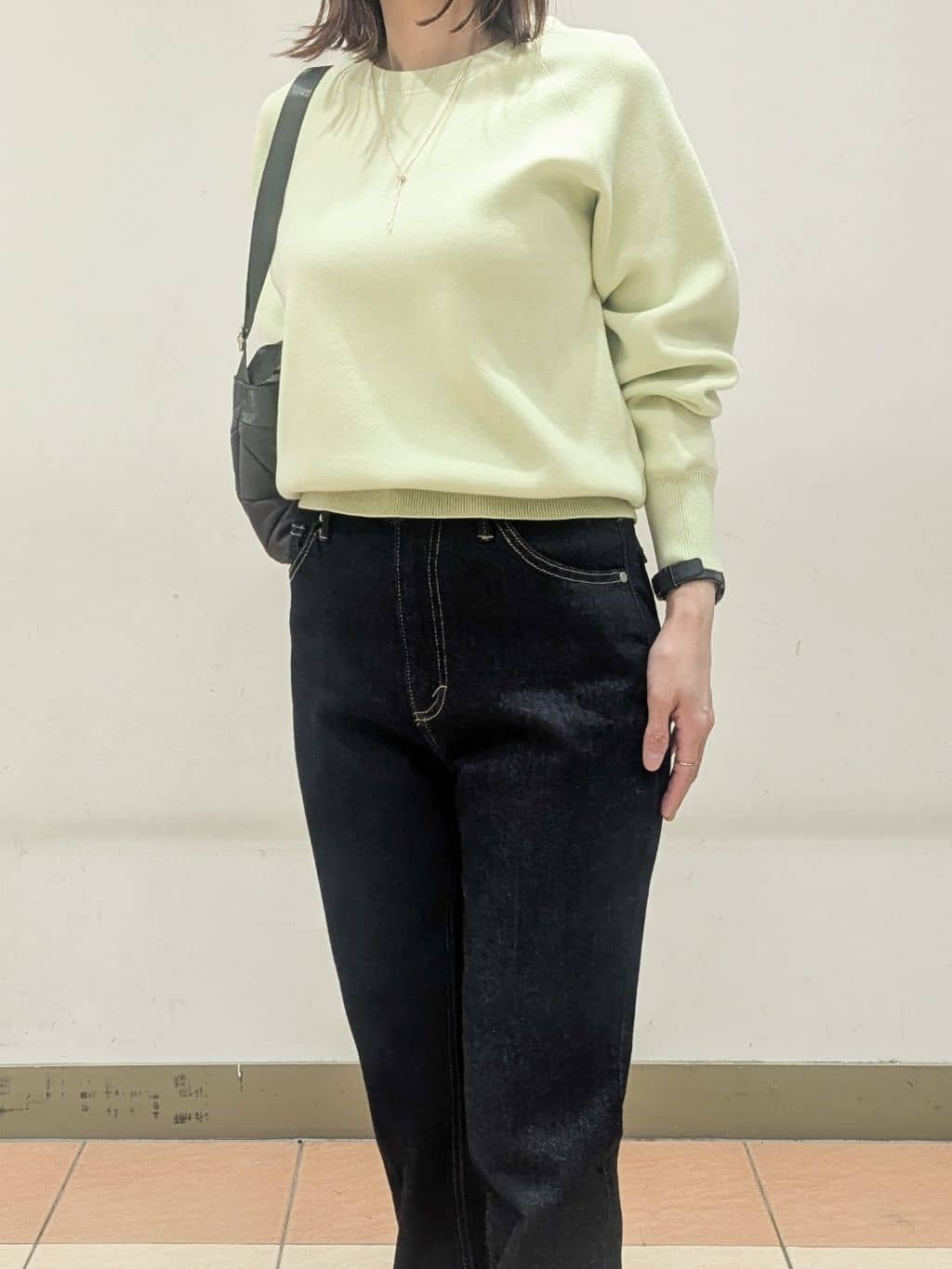 Miさんの「OPAQUE.CLIP｜スウェットライクニット【洗濯機OK】」を使ったコーディネート