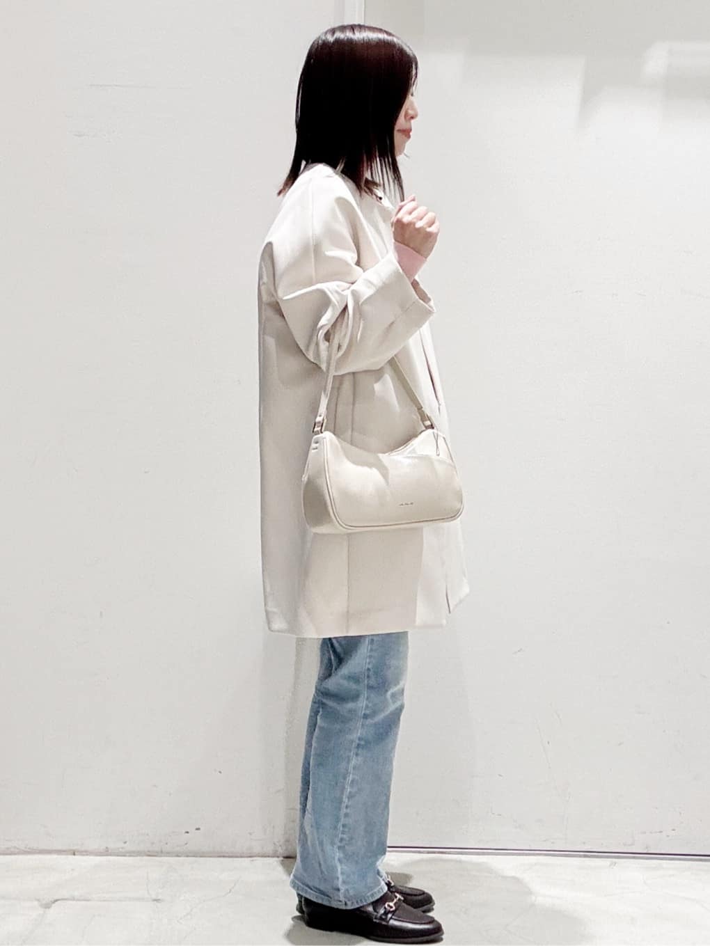 sayaさんの「OPAQUE.CLIP｜スウェットライクニット【洗濯機OK】」を使ったコーディネート