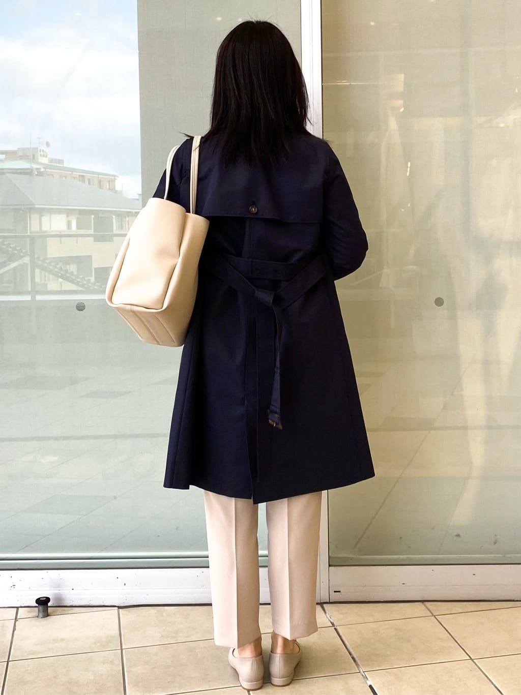 Jeanさんの「OPAQUE.CLIP｜撥水トレンチコート【洗濯機OK／花粉対応】《XS～3L》」を使ったコーディネート