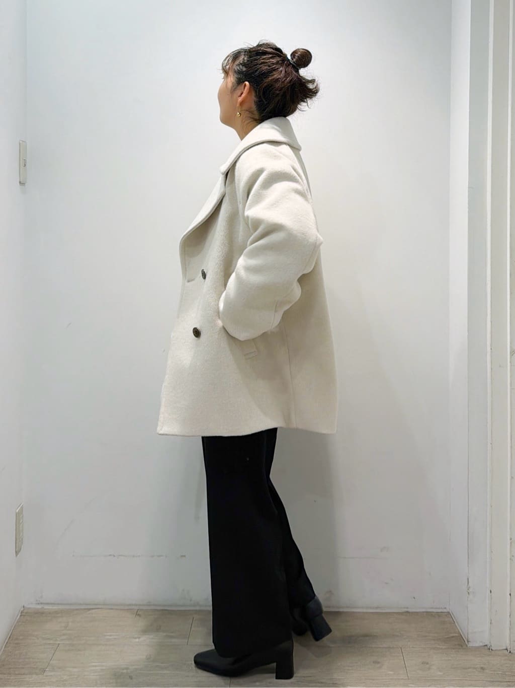 sumicaさんの「OPAQUE.CLIP｜リラクシークルーネックニット【洗濯機OK】」を使ったコーディネート