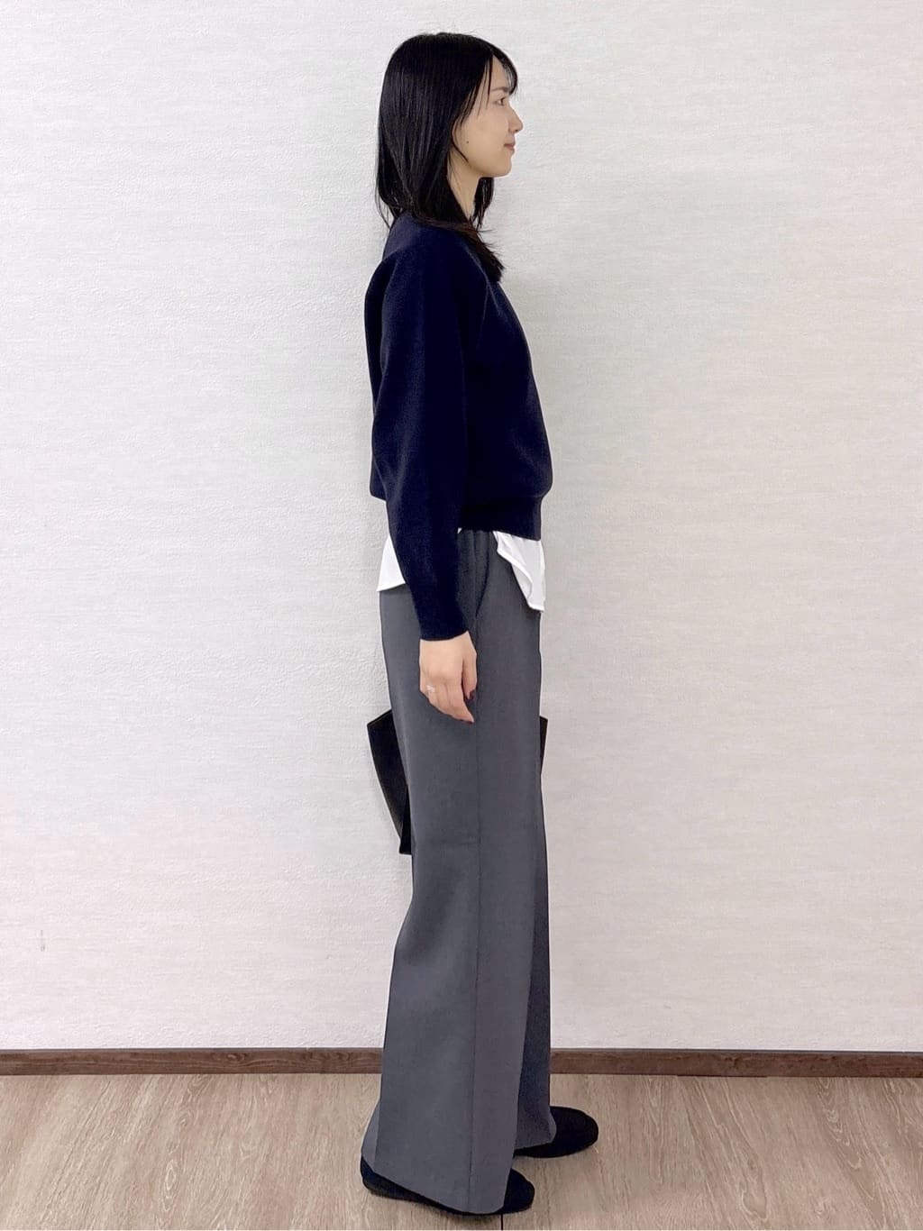 sachikoさんの「OPAQUE.CLIP｜スウェットライクニット【洗濯機OK】」を使ったコーディネート