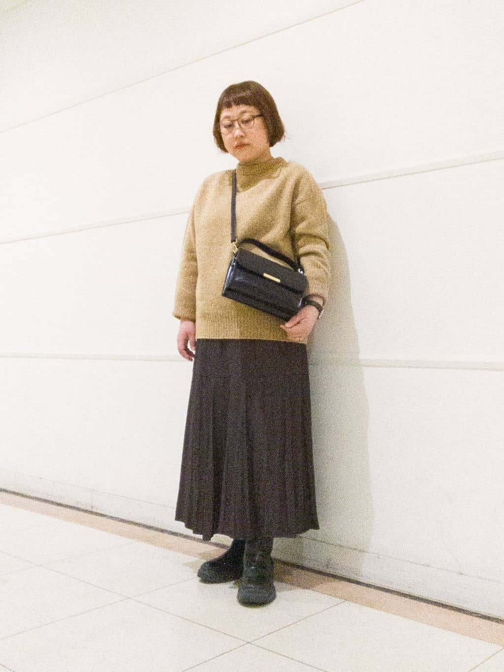 takedaさんの「UNTITLED｜【ゆったり】三つ杢カラーニット」を使ったコーディネート