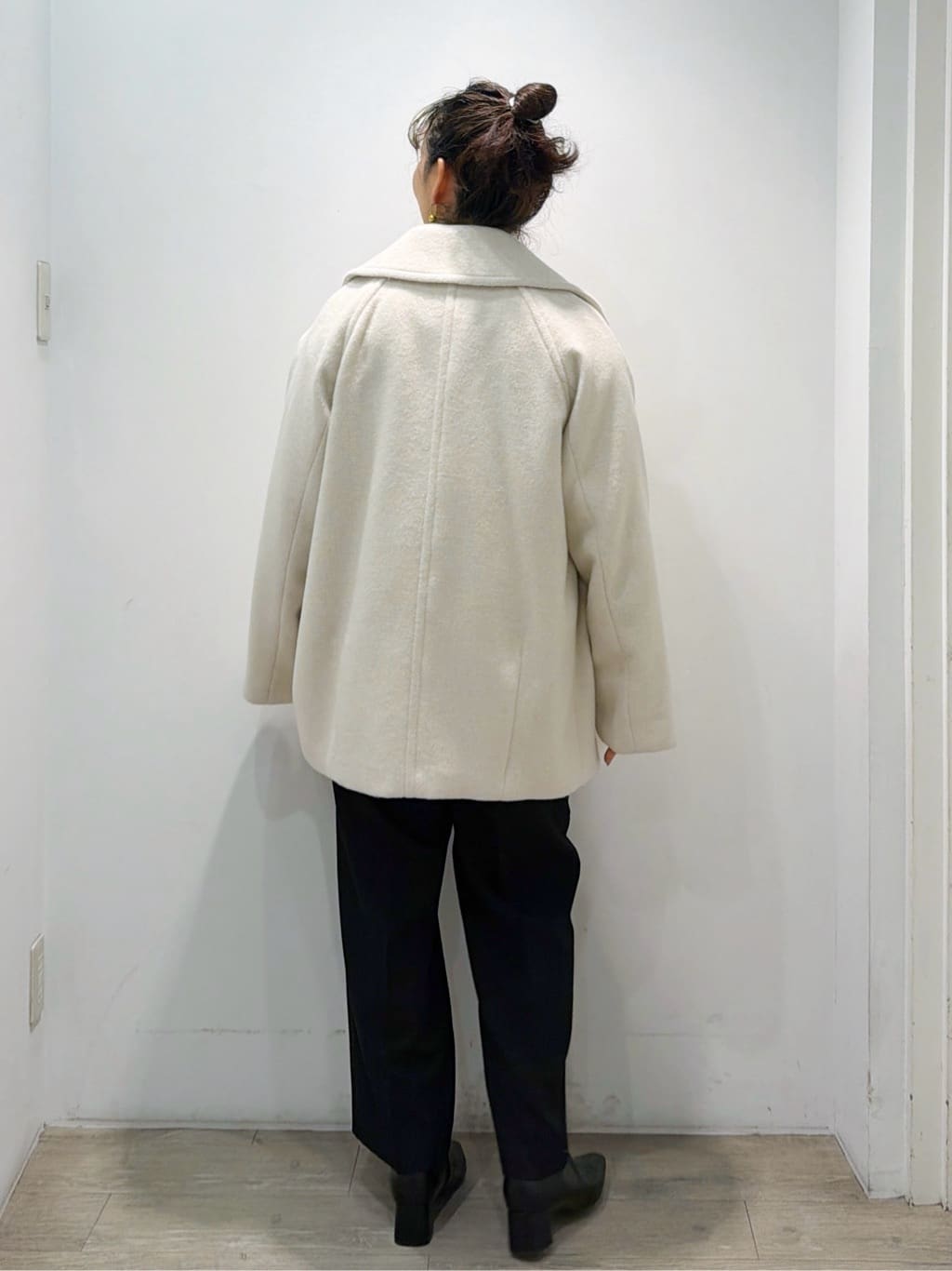 sumicaさんの「OPAQUE.CLIP｜リラクシークルーネックニット【洗濯機OK】」を使ったコーディネート